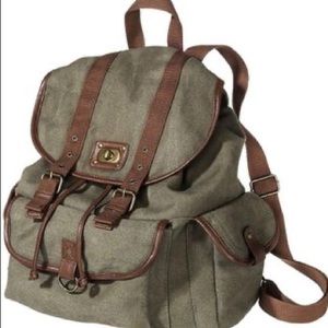 Mossimo Supply Co | Olive Green and Brown Backpack